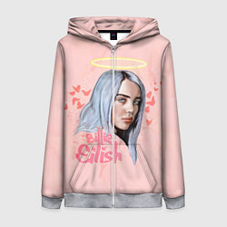 Толстовка на молнии женская Billie Eilish, цвет: 3D-меланж