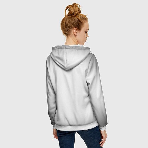 Женская толстовка на молнии UNDERTALE / 3D-Белый – фото 4