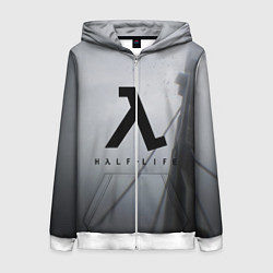 Толстовка на молнии женская Half Life, цвет: 3D-белый