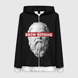 Женская толстовка на молнии Ничего Не Знаю