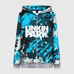 Толстовка на молнии женская Linkin Park, цвет: 3D-меланж