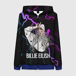 Толстовка на молнии женская BILLIE EILISH, цвет: 3D-синий