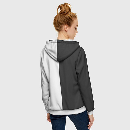 Женская толстовка на молнии Dzhizus / 3D-Белый – фото 4