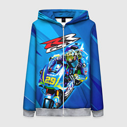 Женская толстовка на молнии Suzuki MotoGP