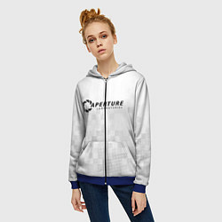 Толстовка на молнии женская PORTAL, цвет: 3D-синий — фото 2