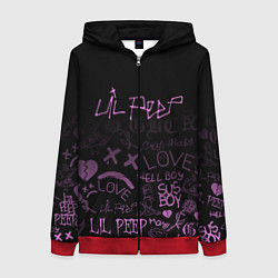 Женская толстовка на молнии LIL PEEP
