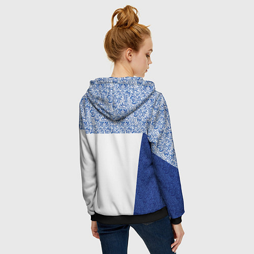 Женская толстовка на молнии Форма России / 3D-Черный – фото 4