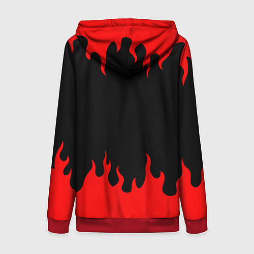 Женская толстовка на молнии GURREN LAGANN / 3D-Красный – фото 2