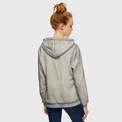 Женская толстовка на молнии Plague Inc / 3D-Меланж – фото 4