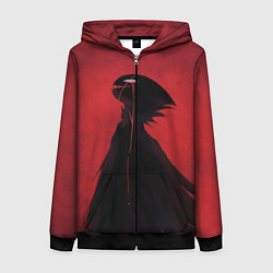 Толстовка на молнии женская Hollow Knight, цвет: 3D-черный