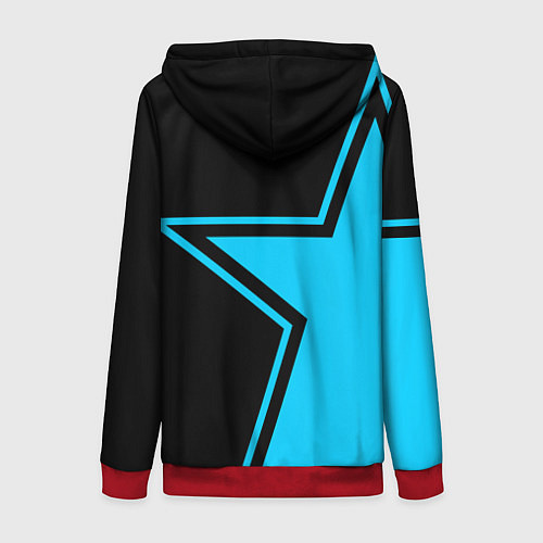 Женская толстовка на молнии ВДВ / 3D-Красный – фото 2