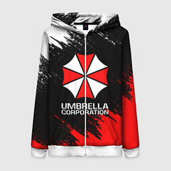 Толстовка на молнии женская UMBRELLA CORP, цвет: 3D-белый