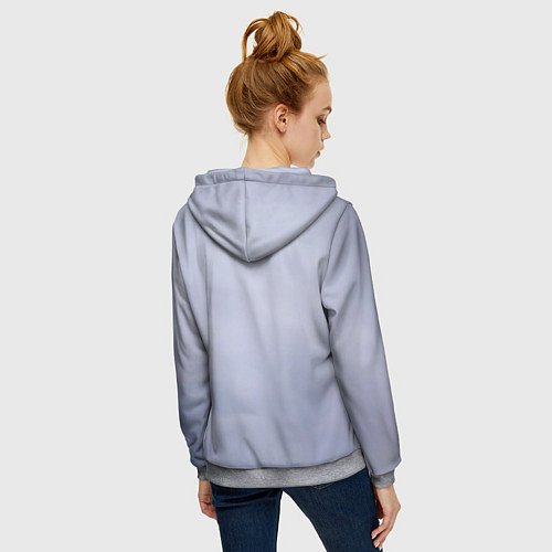 Женская толстовка на молнии ВВС России / 3D-Меланж – фото 4