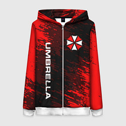 Толстовка на молнии женская UMBRELLA CORPORATION, цвет: 3D-белый