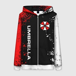 Толстовка на молнии женская UMBRELLA CORPORATION, цвет: 3D-белый