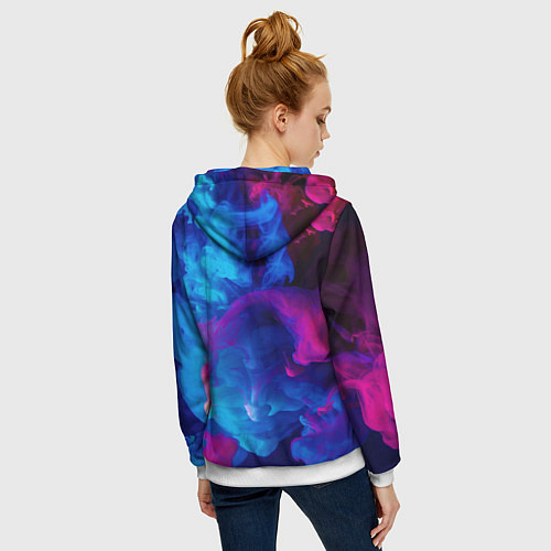 Женская толстовка на молнии APEX LEGENDS / 3D-Белый – фото 4