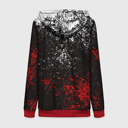 Женская толстовка на молнии ROBLOX / 3D-Красный – фото 2