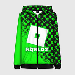 Толстовка на молнии женская Roblox, цвет: 3D-черный