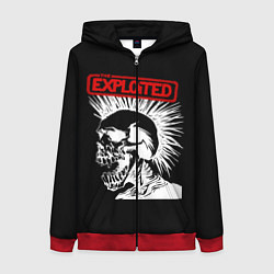 Толстовка на молнии женская The Exploited, цвет: 3D-красный