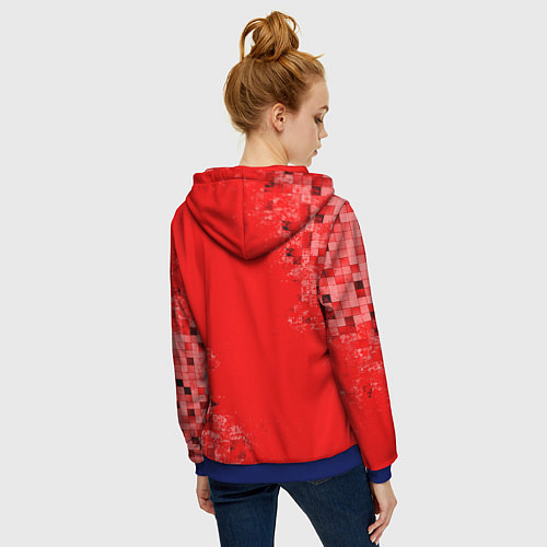 Женская толстовка на молнии ROBLOX / 3D-Синий – фото 4