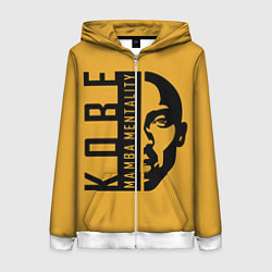 Толстовка на молнии женская Kobe Mamba mentality, цвет: 3D-белый