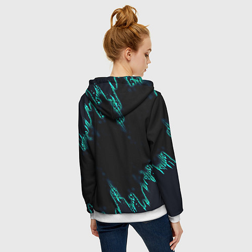 Женская толстовка на молнии DEVIL MAY CRY / 3D-Белый – фото 4