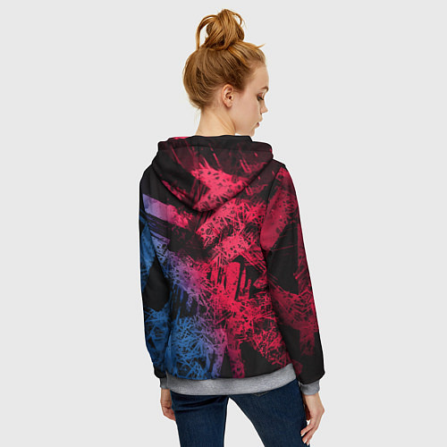 Женская толстовка на молнии Bungou Stray Dogs / 3D-Меланж – фото 4