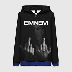 Толстовка на молнии женская EMINEM, цвет: 3D-синий