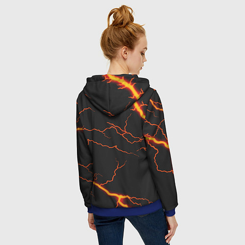 Женская толстовка на молнии KIMETSU NO YAIBA / 3D-Синий – фото 4