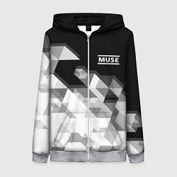 Толстовка на молнии женская Muse, цвет: 3D-меланж