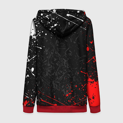 Женская толстовка на молнии RESIDENT EVIL UMBRELLA / 3D-Красный – фото 2