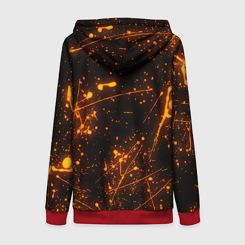 Женская толстовка на молнии KIMETSU NO YAIBA / 3D-Красный – фото 2