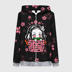 Женская толстовка на молнии KIMETSU NO YAIBA