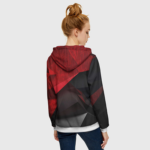 Женская толстовка на молнии BTS / 3D-Белый – фото 4