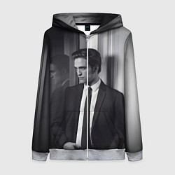Толстовка на молнии женская Роберт Паттинсон, цвет: 3D-меланж