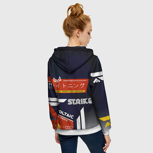 Женская толстовка на молнии Кровавый спорт / 3D-Белый – фото 4