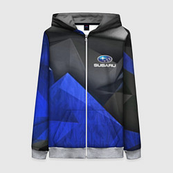 Женская толстовка на молнии SUBARU