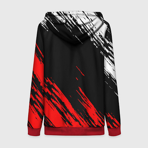 Женская толстовка на молнии РОССИЯ / 3D-Красный – фото 2