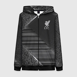 Толстовка на молнии женская Liverpool F C, цвет: 3D-черный