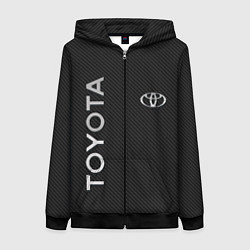 Женская толстовка на молнии Toyota CARBON