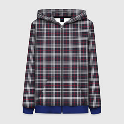 Женская толстовка на молнии Классические в клеточку
