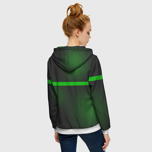 Женская толстовка на молнии Пограничные Войска / 3D-Белый – фото 4