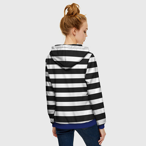 Женская толстовка на молнии Моряк / 3D-Синий – фото 4