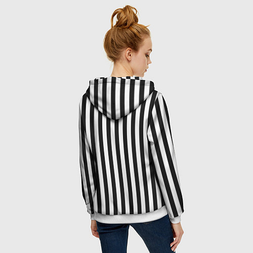 Женская толстовка на молнии Литтл Биг / 3D-Белый – фото 4