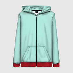 Женская толстовка на молнии Мятная Маска