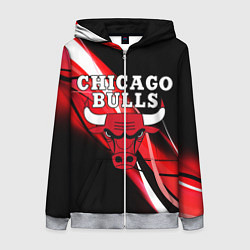 Женская толстовка на молнии CHICAGO BULLS