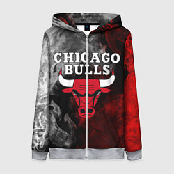 Женская толстовка на молнии CHICAGO BULLS