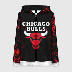 Женская толстовка на молнии CHICAGO BULLS