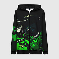 Толстовка на молнии женская VALORANT VIPER, цвет: 3D-черный
