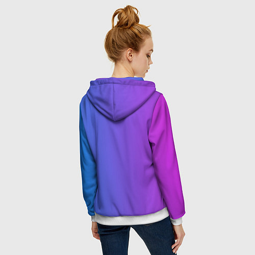 Женская толстовка на молнии Valorant / 3D-Белый – фото 4